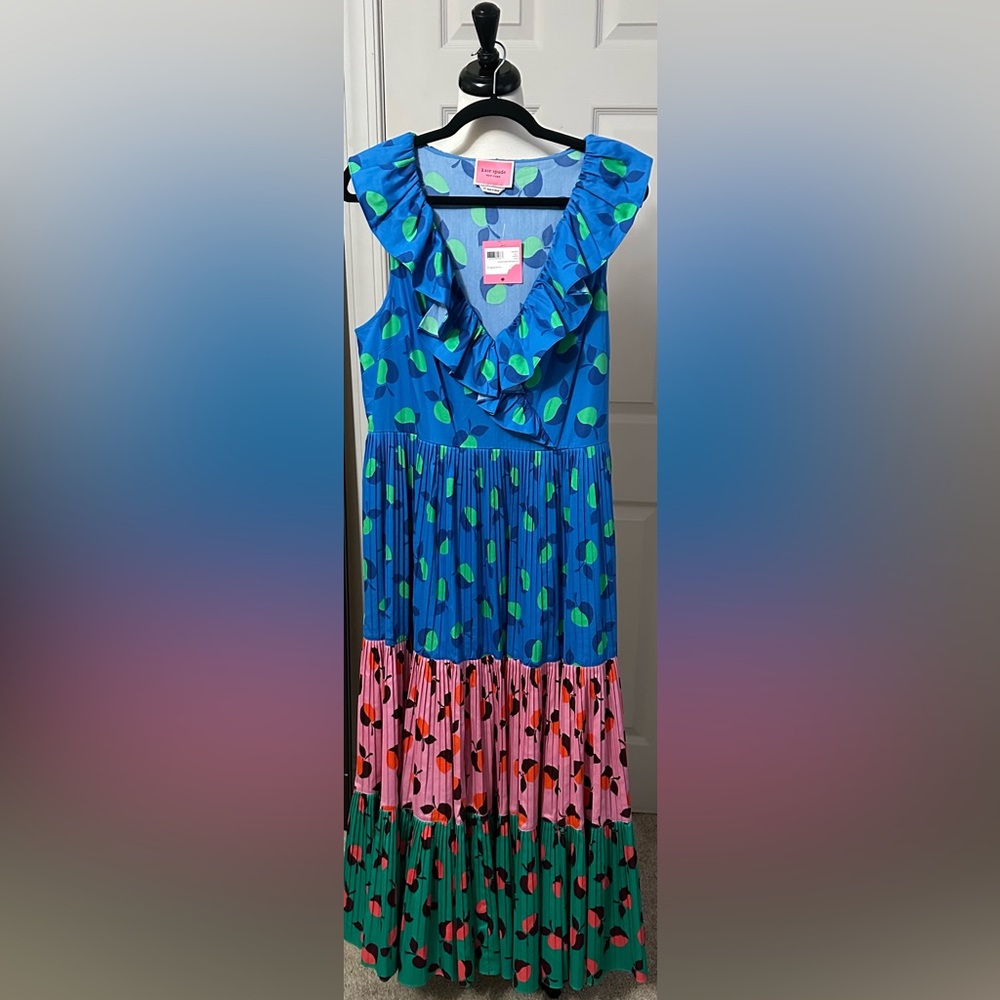 Kate Spade Poplin Ruffled Tiered Dress